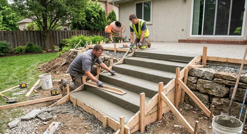 Concrete Steps Installation
